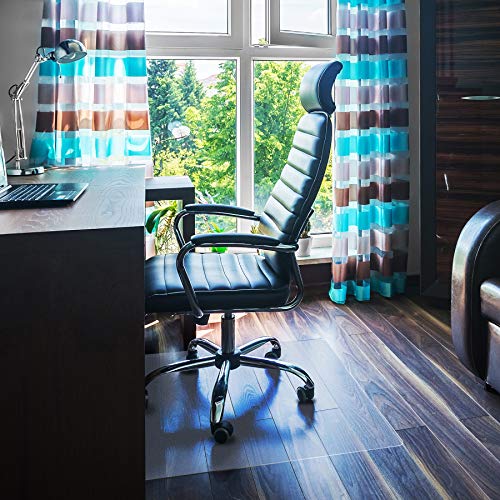 Floortex Ultimat Polycarbonate Chair Mat for Hard Floors, 119 x 75 cm Bodenschutzmatte, hochtransparent von Floortex