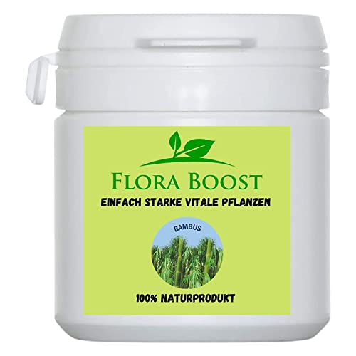 Flora Boost Bambus Dünger Flora Boost 100g I Für bis zu 100L Gießwasser I Dünger in Pulverform I Für alle Arten von Bambus geeignet I Blatt- & Wurzeldünger I 100% natürlicher Pflanzendünger von Flora Boost