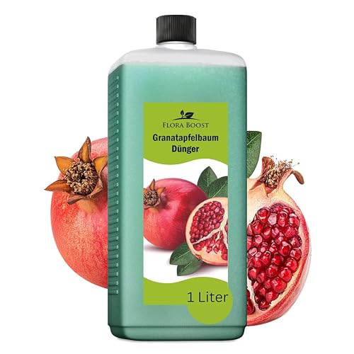 Konfitee Granatapfelbaum Dünger Flora Boost 1000ml I Für bis zu 200L Gießwasser I Obstbaum Dünger für Granatapfel Pflanzen I Flüssiger Blatt- & Wurzeldünger I 100% natürlicher Pflanzendünger von Flora Boost