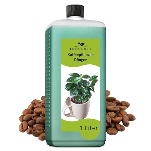 Konfitee Kaffee Pflanzen Dünger Flora Boost 1000ml I Für bis zu 200L Gießwasser I Dünger für Kaffeesträucher I Flüssiger Blatt- & Wurzeldünger I 100% natürlicher Pflanzendünger von Flora Boost