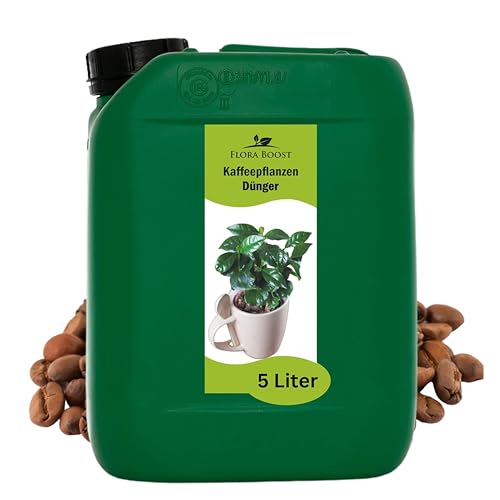 Konfitee Kaffee Pflanzen Dünger Flora Boost 5000ml I Für bis zu 1000L Gießwasser I Dünger für Kaffeesträucher I Flüssiger Blatt- & Wurzeldünger I 100% natürlicher Pflanzendünger von Flora Boost