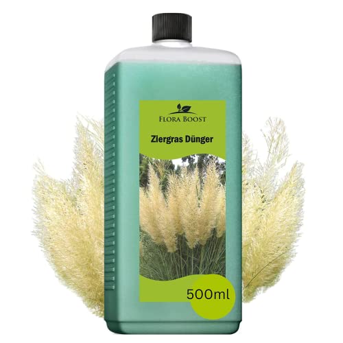 Konfitee Ziergras Dünger Flora Boost 500ml I Für bis zu 100L Gießwasser I Dünger für Ziergräser I Flüssiger Blatt- & Wurzeldünger I 100% natürlicher Pflanzendünger von Flora Boost