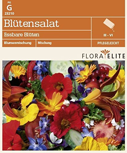 Flora Elite 23210 Blütensalat Essbare Blüten (Essbare Blumensamen) von Flora Elite