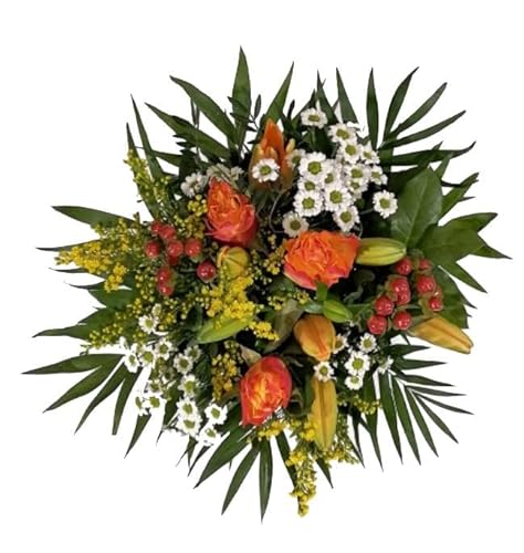 Blumen bouquet online mit Rosen und Lilien bestellen und zum Geburtstag verschicken von Flora Trans