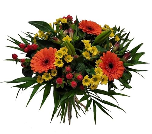 Muttertag Blumenstrauß bestellen mit Grußkarte mit frische Blumen kaufen - verschicken von Flora Trans