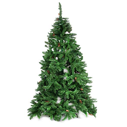 Weihnachtsbaum "Claudia", Höhe 150 cm, Inklusive Tannenzapfen, 464 Zweige, 100 x 100 x 150 cm von Flora