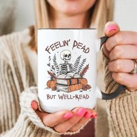 Lustiges Skelett Lesen Halloween Tasse, Gruselige Herbst Kaffee Becher, Süsses Buch Liebhaber Geschenk, Kakaotasse Buchige Deko Lustiges Skelett Lesen Halloween Tasse, Gruselige Herbst Kaffee Becher, Süsses Buch Liebhaber Geschenk, Kakaotasse Buchige Deko von FloraHappiness