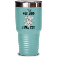 Apotheker Reisebecher Voll Ausgebildet Koalafied Kaffeetasse Isolierter Becher Abschluss Geschenk Chemiker von FloraLoveGiftStore