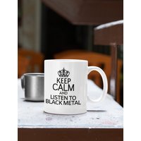 Black Metal Geschenk, Heavy Fan Tasse, Musik Liebhaber Geschenk Für Black Fan, Love Metal, Kaffeetasse von FloraLoveGiftStore