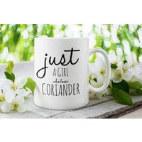 Coriander Liebhaber Tasse Lustige Koriander Geschenke Foodie Foody Kaffeetasse Geburtstagsbecher Für Von von FloraLoveGiftStore