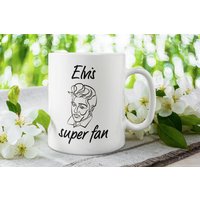 Elvis Super Fan Geschenk Tasse Für Liebhaber Presley Kaffeetasse I Love Elvis Memphis Graceland von FloraLoveGiftStore