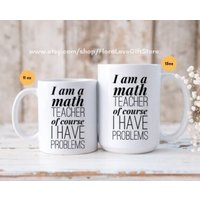 Lustige Mathe Lehrer Tasse, Kaffeetasse, Danke Geschenk, Lustiges Geschenk Für Mathelehrer, Weihnachtsgeschenk Keramik von FloraLoveGiftStore