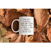 Lustiges Seattle Geschenk, Tasse, Born in Kaffeetasse, Ich Liebe Geschenke, Lustige Seattleite Ist Wohngeschenk, Keramik von FloraLoveGiftStore