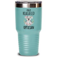 Optiker Reisebecher Isolierte Tumblergraduation Absolvent Koalified Kaffeebecher von FloraLoveGiftStore