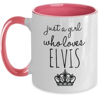 Pink Just A Girl Who Loves Elvis Tasse von FloraLoveGiftStore