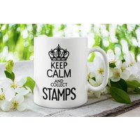 stempel Sammeltasse Liebe Zum Sammeln Kaffeetasse Geschenk von FloraLoveGiftStore