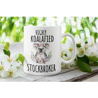 stockbroker Tasse Händler Cofee Hoch Koalafied Geschenke City Worker Kaffeebecher Lustige von FloraLoveGiftStore