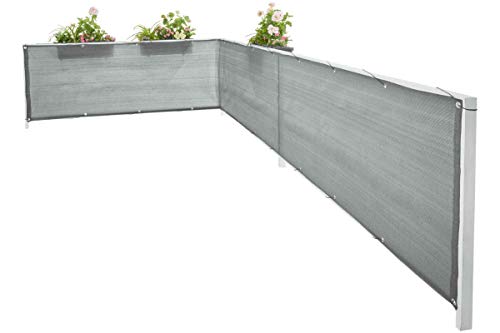 Florabest® Sichtschutz Witterungsbeständig Balkonsichtschutz Grau 6 x 0,75m von Florabest