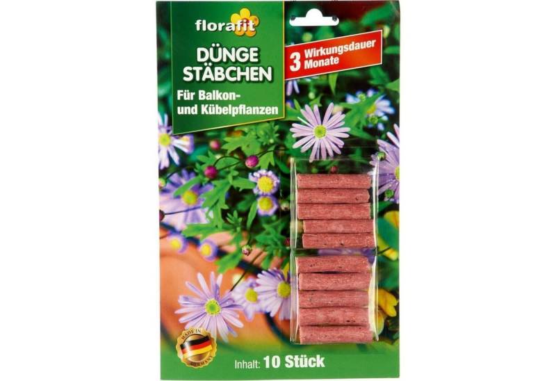 Florabest Pflanzendünger Florafit 10 Düngestäbchen Balkon Kübelpflanzen, 10-St. von Florabest