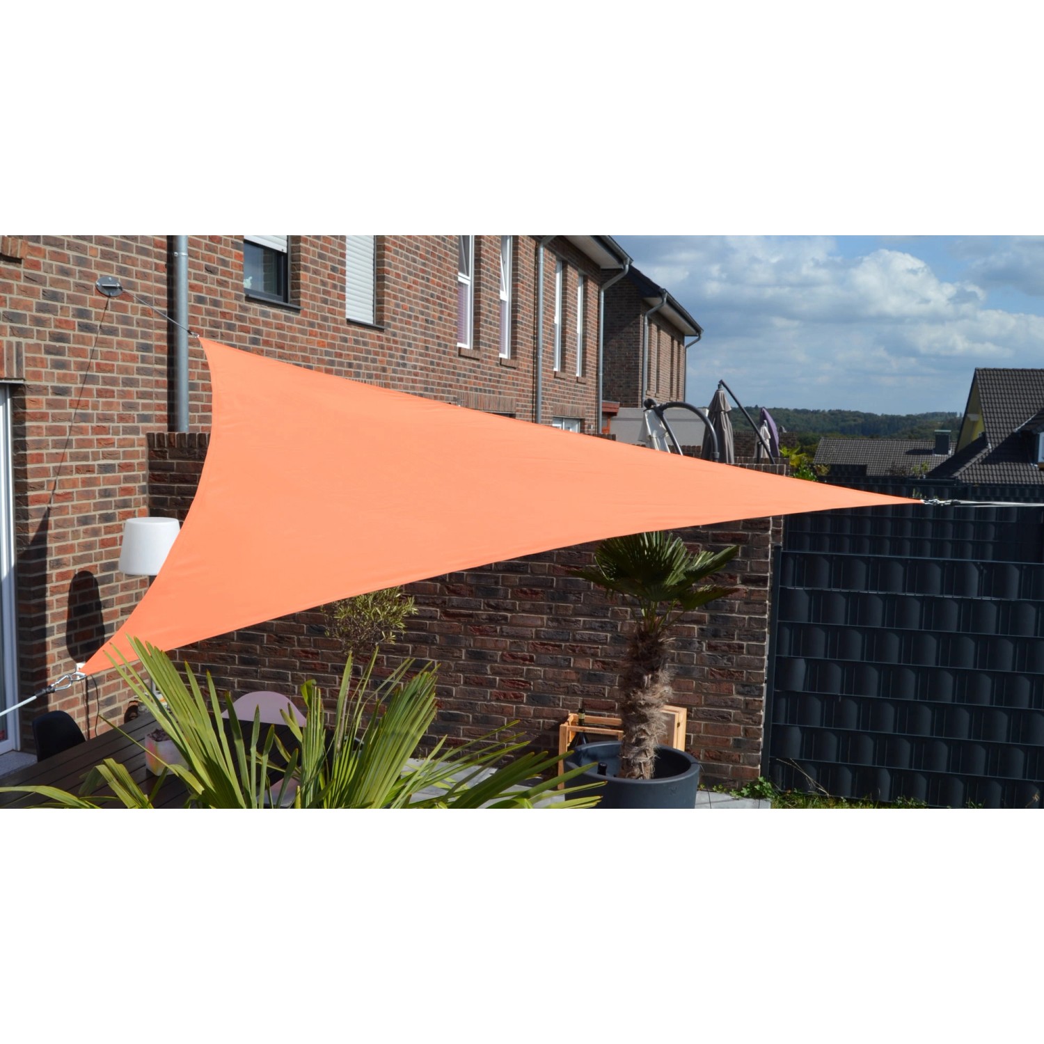 Floracord Dreiecksonnensegel Terracotta 360 cm mit Regenschutz von Floracord