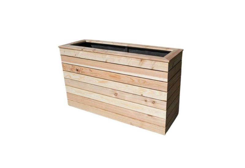 Florade Hochbeet Hochbeet ohne Boden aus Lärchenholz - inkl. integrierter Schutzfolie, 120 x 40 x 72 cm von Florade