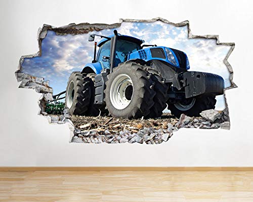 Traktor Bauernhof Jungen Schlafzimmer Tiere Land zerschlagen Wandtattoo 3D Kunst Aufkleber Kinder Schlafzimmer Baby Kinderzimmer Poster Wohnzimmer Jungen M?dchen Wandbild von FloradeSweet