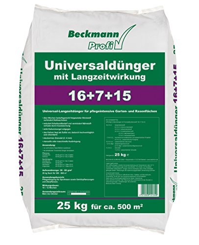 Beckmann Profi Universaldünger mit LZW 16+7+15, 25 kg von Floragard
