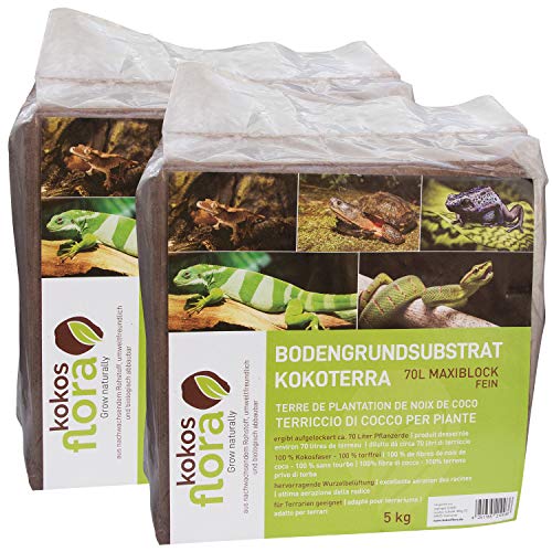 Floragard 120894 Terrariensubstrat, braun, 2 x 70L von Floragard