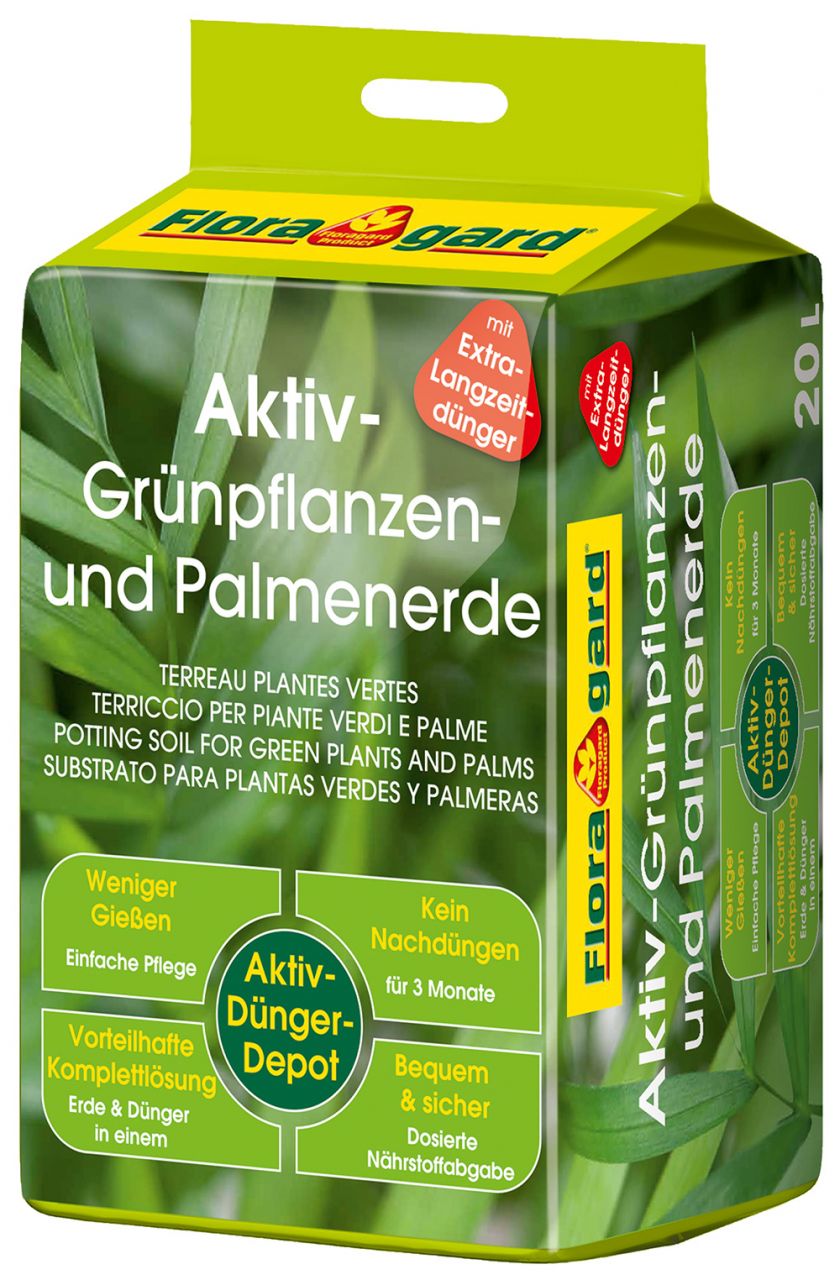 Floragard Aktiv Grünpflanzen- und Palmenerde 20 L von Floragard