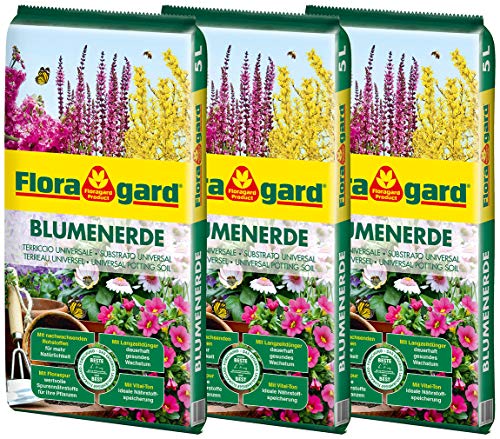 Floragard Blumenerde, Braun, 15 Liter von Floragard