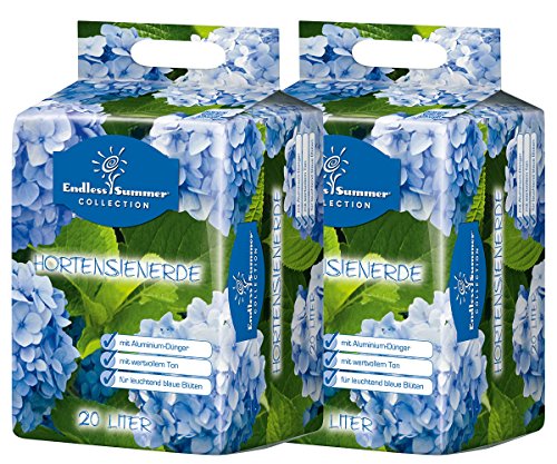 Floragard Endless Summer Hortensienerde blau 2x20 L • zum Pflanzen und Umtopfen • für Beet- und Kübelbepflanzung • für blaue Hortensien • mit Tongranulat • 40 L Floragard Endless Summer Hortensienerde blau 2x20 L • zum Pflanzen und Umtopfen • für Beet- und Kübelbepflanzung • für blaue Hortensien • mit Tongranulat • 40 L von Floragard
