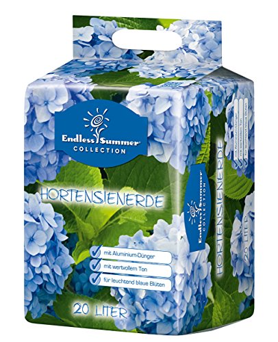 Floragard Endless Summer Hortensienerde blau 20 L • zum Pflanzen und Umtopfen • für Beet- und Kübelbepflanzung • für blaue Hortensien • mit Tongranulat von Floragard