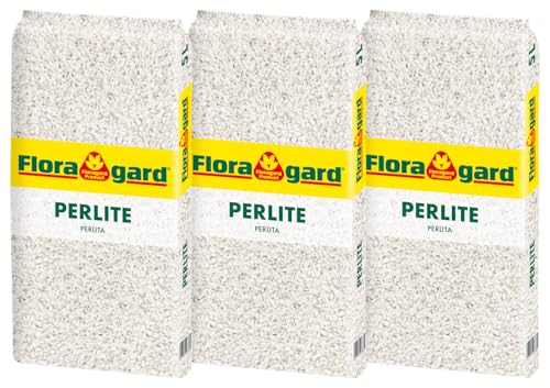 Floragard Perlite 3x5 Liter - Optimale Bodenbelüftung für gesundes Pflanzenwachstum von Floragard