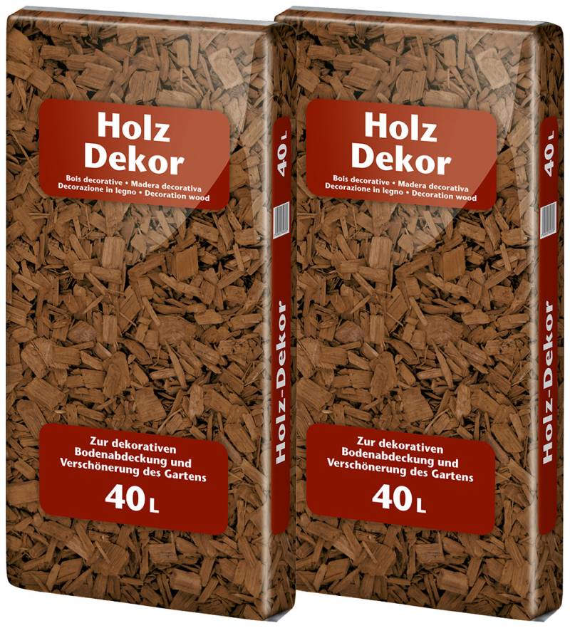 Floragard Universal Holzdekor Mulch braun 2 x 40 L von Floragard