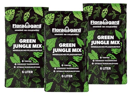 Floragard Green Jungle Mix 3x6 L - mineralische Pflanzsubstrat von Floragard