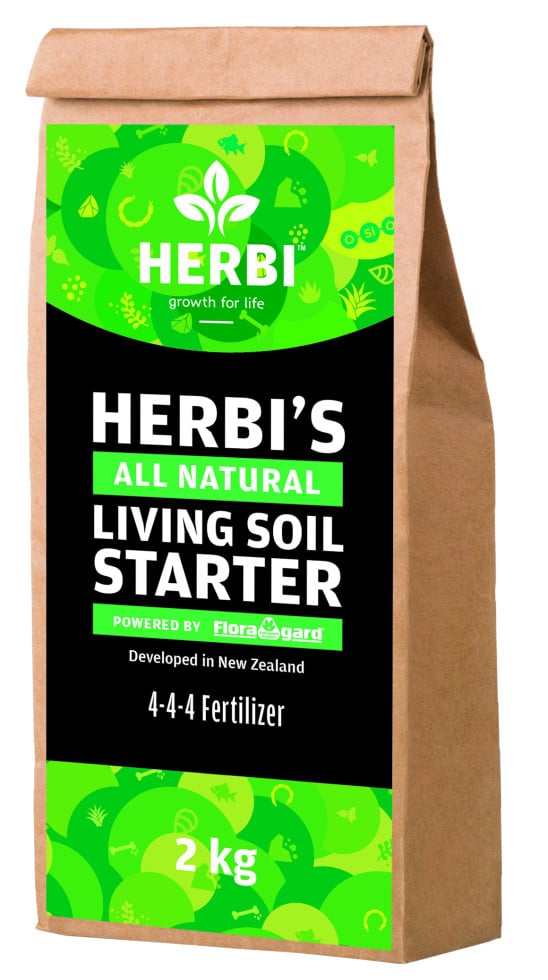 Herbi's Living Soil Grow Starter Biologisch aktiver Naturdünger 2 kg von Floragard
