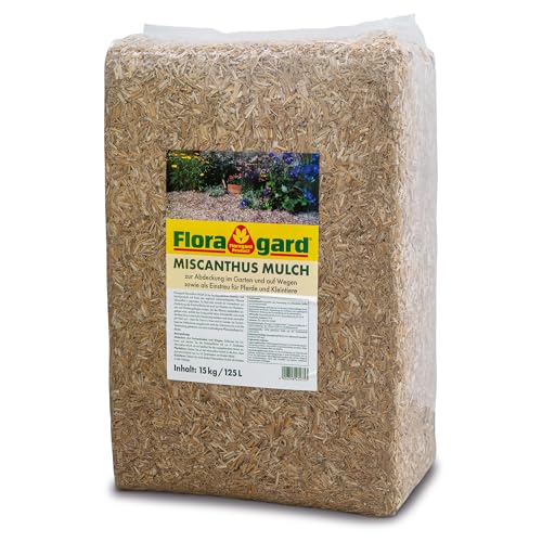 Floragard Miscanthus Mulch - nachhaltige Rindenmulch-Alternative aus Chinagras - für Pflegeleichte Gartengestaltung und Gartenpflege - 125 Liter Floragard Miscanthus Mulch - nachhaltige Rindenmulch-Alternative aus Chinagras - für Pflegeleichte Gartengestaltung und Gartenpflege - 125 Liter von Floragard