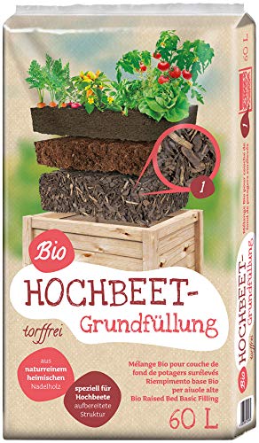 Floragard Universal Bio Hochbeet-Grundfüllung 60 Liter, Erdfarben von Floragard