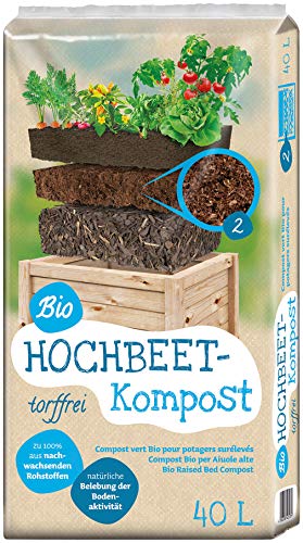 Floragard Universal Bio Hochbeet-Kompost 40 Liter, Erdfarben von Floragard