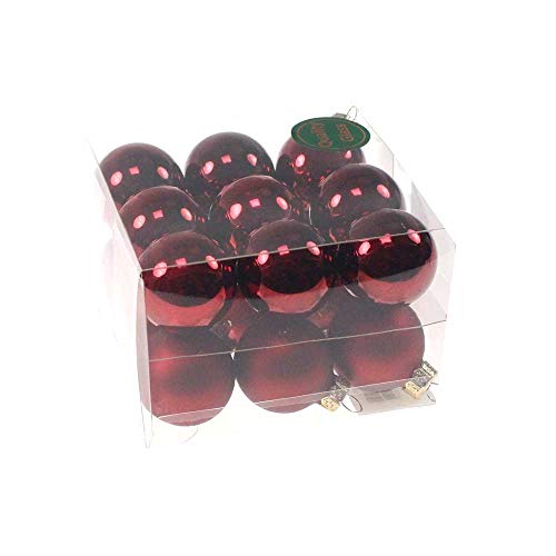 18 Christbaumkugeln Glas Weihnachtskugel Kugel 30mm 3cm Baumschmuck Weihnachten, Farbe:dunkelrot Glanz/matt 18 Christbaumkugeln Glas Weihnachtskugel Kugel 30mm 3cm Baumschmuck Weihnachten, Farbe:dunkelrot Glanz/matt von Floral-Direkt