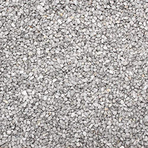 Floral-Direkt 1kg Dekogranulat Granulat Streudeko Farbgranulat Dekosteine Farbkies ca. 0,7L 2-3mm, Farbe:grau von Floral-Direkt