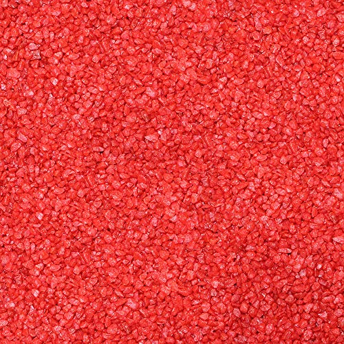 Floral-Direkt 1kg Dekogranulat Granulat Streudeko Farbgranulat Dekosteine Farbkies ca. 0,7L 2-3mm, Farbe:rot von Floral-Direkt