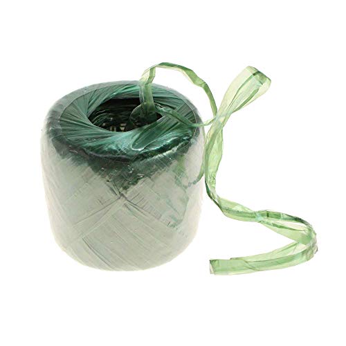 400m Gärtnerbast Bindebast Bastschnur 5mm grün Kunststoff Bast Schnur von Floral-Direkt