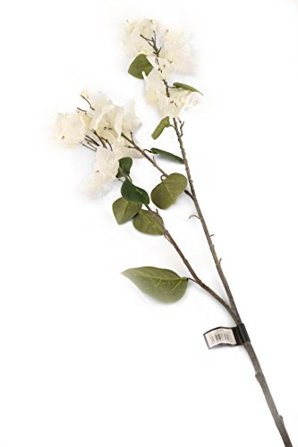 Floral Elegance künstlichen 107 cm Single Stem Weiß Bougainvillea X 6 – Luxus Silk Flower Range von Floral Elegance (I-Fulfilment)