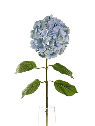 Floral Elegance künstlichen Wuschelkopf 87 cm 1 Stiel blau Hortensien x 12 – Luxus Silk Flower Range von Floral Elegance (I-Fulfilment)