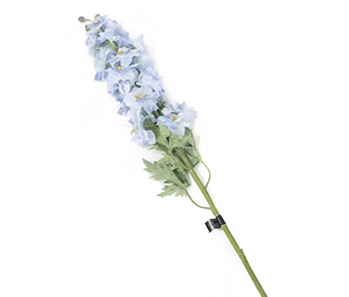 Floral Elegance 105 cm Künstliche "Blau Kerze Larkspur" Single Stem von Floral Elegance