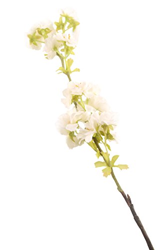 Floral Elegance 68 cm Künstliche "weiß und rosa Trinkgeld Japanische Kirschblüte" Single Stiel von Floral Elegance