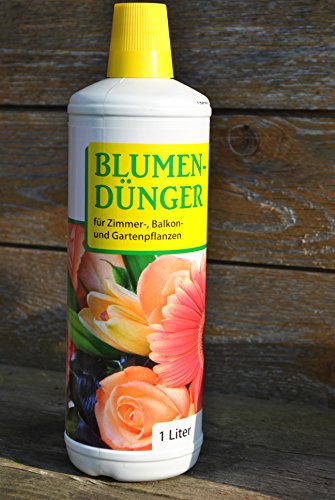 Floralin Blumendünger,flüssig, Zimmer,-Balkon-und Gartenpflanzen,4 X 1 Ltr. von Floralin