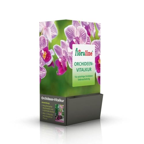 floraline® | 30er Set Orchideen - Vitalkur | für bis zu 60 Monate prächtige Blumen mit Wachstum und gesunde Blüten | Schonende Anwendung von Floraline