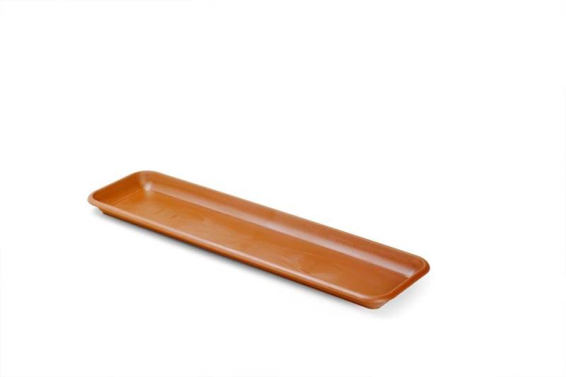 Floralo e. K. Blumentopfuntersetzer Kunststoff-Untersetzer für Balkonkasten, eckig, terracotta von Floralo e. K.